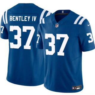 Men's Indianapolis Colts #37 Ulysses Bentley IV Blue 2025 F.U.S.E. Vapor Limited Stitched Football Jersey