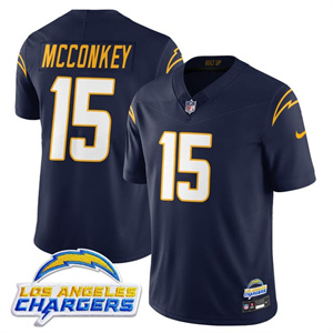 Men's Los Angeles Chargers #15 Ladd McConkey 2025 Alternate Jersey All Stitched