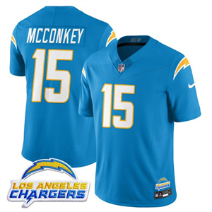 Men's Los Angeles Chargers #15 Ladd McConkey 2025 Alternate Jersey All Stitched