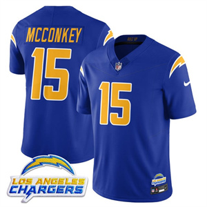 Men's Los Angeles Chargers #15 Ladd McConkey 2025 Alternate Jersey All Stitched