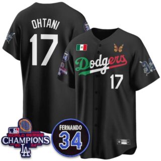 Men's Los Angeles Dodgers #17 Shohei Ohtani Mexican For 34 Jersey All Stitched