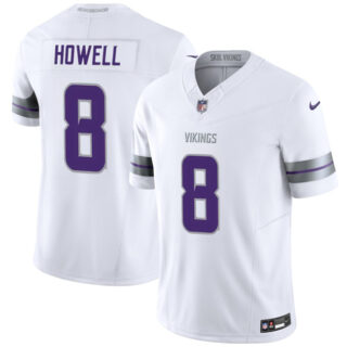 Men's Minnesota Vikings #8 Sam Howell White 2025 F.U.S.E. Winter Warrior Limited Stitched Jersey