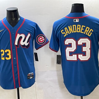 Men's National League #23 Ryne Sandberg Blue 2025 All-Star Edition Limited Stitched Baseball Jersey