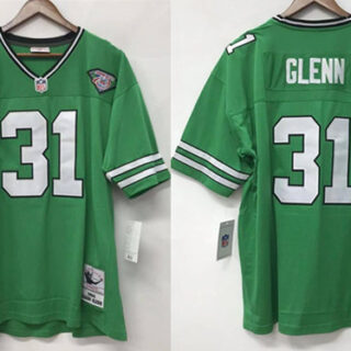Men's New York Jets #31 Aaron Glenn Green 1994 Throwback Stitched Jersey