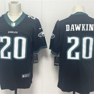 Men's Philadelphia Eagles #20 Brian Dawkins Black 2024 New Vapor Untouchable Limited Stitched Football Jersey