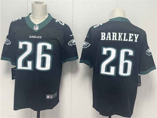 Men's Philadelphia Eagles #26 Saquon Barkley Black 2024 New Vapor Untouchable Limited Stitched Football Jersey
