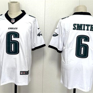 Men's Philadelphia Eagles #6 DeVonta Smith White 2024 New Vapor Untouchable Limited Stitched Football Jersey
