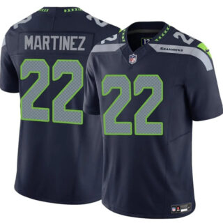 Men's Seattle Seahawks #22 Damien Martinez Navy 2025 F.U.S.E. Vapor Untouchable Limited Stitched Football Jersey