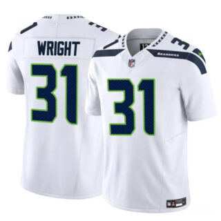 Men's Seattle Seahawks #31 Jacardia Wright White 2025 F.U.S.E. Vapor Untouchable Limited Stitched Football Jersey
