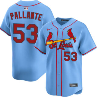 Men's St. Louis Cardinals #53 Andre Pallante Blue Alternate Limited Stitched Baseball Jersey