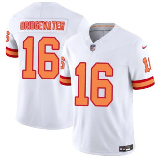 Men's Tampa Bay Buccaneers #16 Teddy Bridgewater White 2025 F.U.S.E. Vapor Limited Stitched Jersey