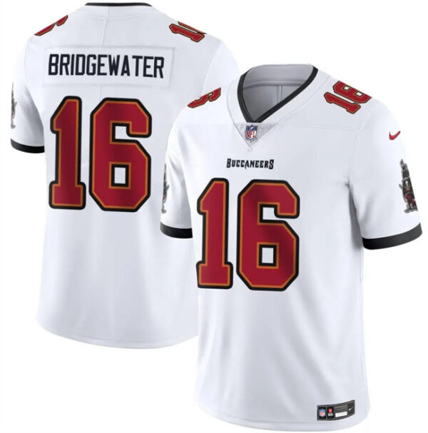 Men's Tampa Bay Buccaneers #16 Teddy Bridgewater White Vapor Limited Stitched Jersey