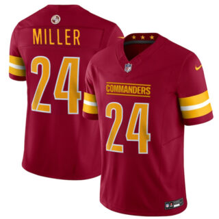 Men's Washington Commanders #24 Von Miller Burgundy 2025 F.U.S.E. Vapor Limited Stitched Football Jersey