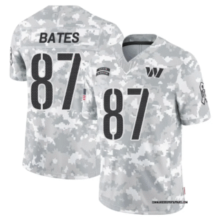 Men's Washington Commanders #87 John Bates camo Vapor Limited Stitched Football Jersey