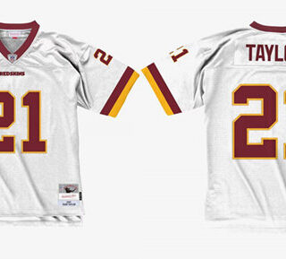 Men's Washington Redskins #21 Sean Taylor White 2007 Stitched Football Jersey