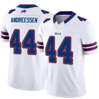 Men's Buffalo Bills #44 Joe Andreessen White Limited Jersey