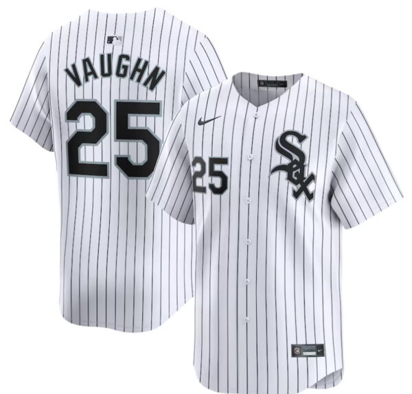 Men's Chicago White Sox #25 Andrew Vaughn Home Limited Player Jersey - White