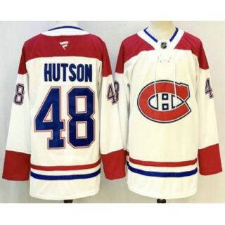 Men's Montreal Canadiens #48 Lane Hutson White Authentic Jersey