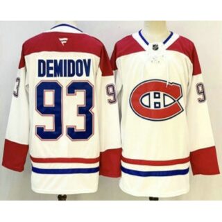 Men's Montreal Canadiens #93 Ivan Demidov White Authentic Jersey