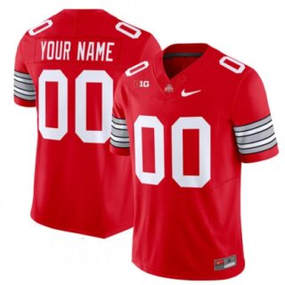 Men's Ohio State Buckeyes Active Player Custom Red F.U.S.E. Vapor Limited Stitched Football Jersey