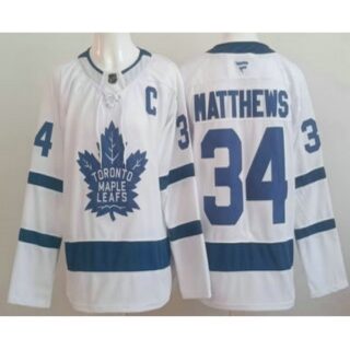 Men's Toronto Maple Leafs #34 Auston Matthews White Authentitc Jersey