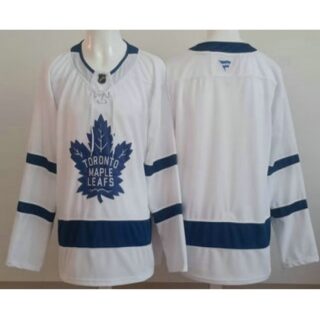 Men's Toronto Maple Leafs Blank White Authentitc Jersey