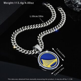 Warriors 20inch Necklace Silver