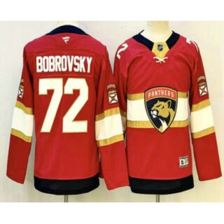Youth Florida Panthers #72 Sergei Bobrovsky Red Authentic Jersey