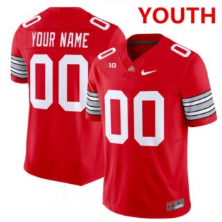 Youth Ohio State Buckeyes Active Player Custom Red F.U.S.E. Vapor Limited Stitched Football Jersey