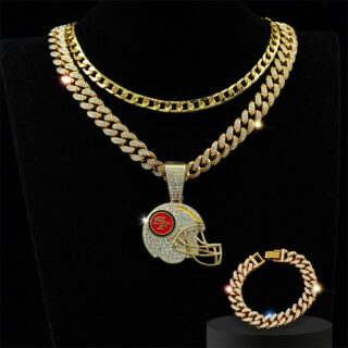 San Francisco 49ers Pendant and Necklace Gold