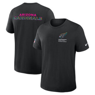 Men's Arizona Cardinals Black 2025 Crucial Catch Tri-Blend Dri-FIT T-Shirt