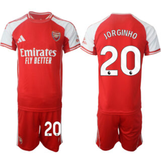 Men's Arsenal F.C #20 Jorginho Red 2025 Home Soccer Jersey Suit