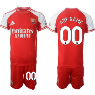 Men's Arsenal F.C Custom Red 2025 Home Soccer Jersey Suit