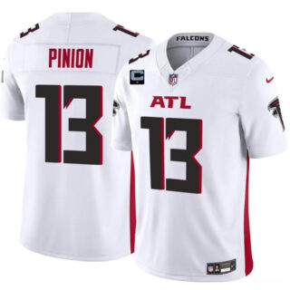 Men's Atlanta Falcons #13 Bradley Pinion White 2025 F.U.S.E With 1-Star C Patch Vapor Untouchable Limited Stitched Football Jersey