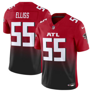 Men's Atlanta Falcons 55 Kaden Elliss Red Black 2025 F.U.S.E Vapor Untouchable Limited Stitched Football Jersey
