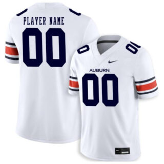 Men's Auburn Tigers ACTIVE PLAYER Custom White Stitched Football Jersey