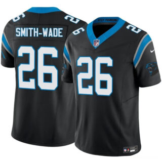 Men's Carolina Panthers #26 Chau Smith-Wade Black 2025 F.U.S.E. Vapor Limited Stitched Football Jersey