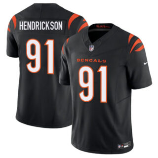 Men's Cincinnati Bengals #91 Trey Hendrickson Black 2025 F.U.S.E. Vapor Untouchable Limited Stitched Football Jersey