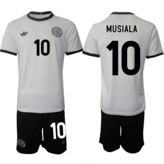Men's Germany #10 Jamal Musiala White 2025 Home Soccer Jersey Suit
