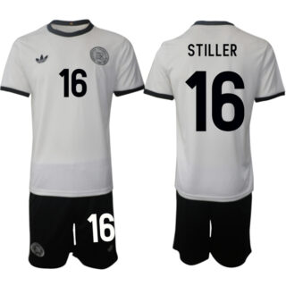 Men's Germany #16 Angelo Stiller White 2025 Home Soccer Jersey Suit