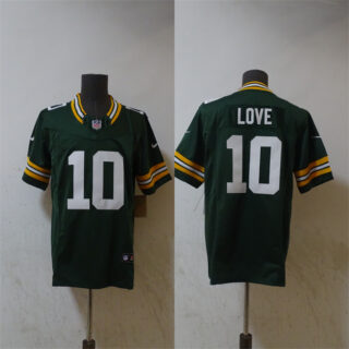 Men's Green Bay Packers #10 Jordan Love Green Vapor 2024 F.U.S.E. Limited Stitched Football Jersey