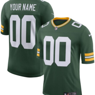 Men's Green Bay Packers Active Player Custom Green 2025 Vapor Untouchable Limited Stitched Football Jersey
