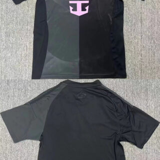 Men's Inter Miami CF Blank 2025 Black Away Soccer Jersey 2