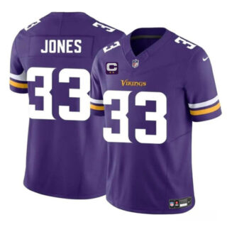Men's Minnesota Vikings #33 Aaron Jones Purple 2025 F.U.S.E. Vapor Untouchable Limited Stitched Jersey