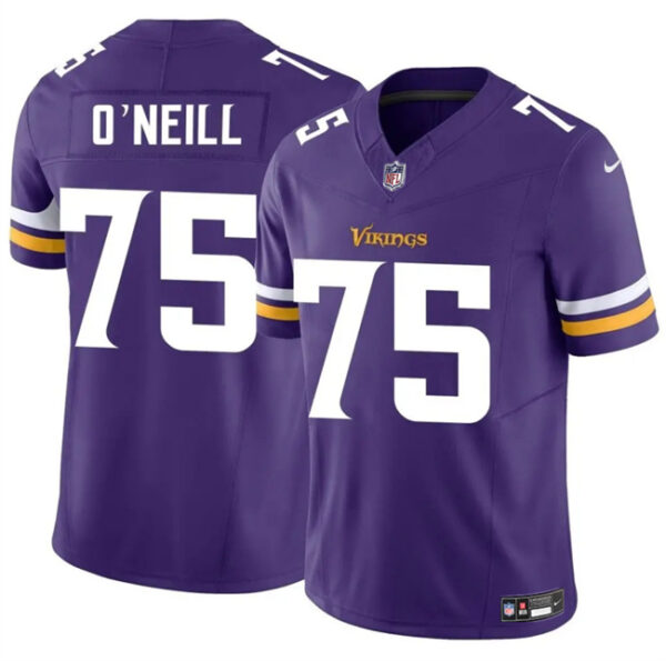 Men's Minnesota Vikings #75 Brian O??Neill Purple 2025 F.U.S.E. Vapor Untouchable Limited Stitched Jersey