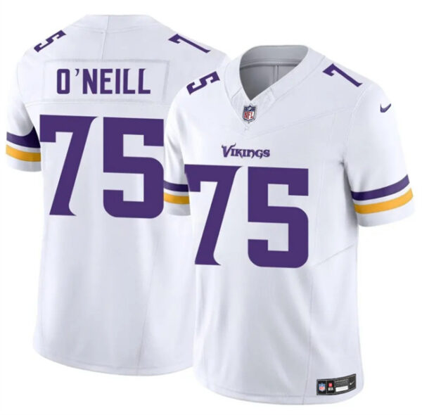 Men's Minnesota Vikings #75 Brian O??Neill White 2025 F.U.S.E. Vapor Untouchable Limited Stitched Jersey