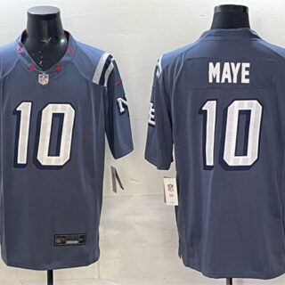 Men's New England Patriots #10 Drake Maye 2025 Rivalries Stitched Football Jersey