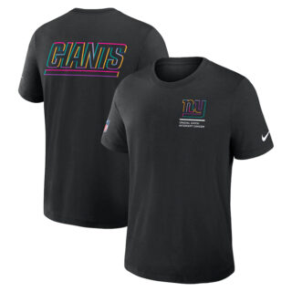 Men's New York Giants Black 2025 Crucial Catch Tri-Blend Dri-FIT T-Shirt