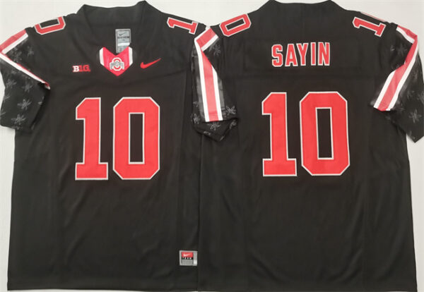 Men's Ohio State Buckeyes #10 Julian Sayin Black F.U.S.E. Limited Stitched Jersey