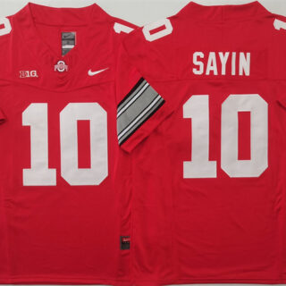 Men's Ohio State Buckeyes #10 Julian Sayin Red 2025 F.U.S.E. Limited Stitched Jersey 1